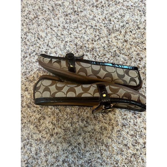 Coach Fortunata Women's Sz 8M Driving Loafers Signature C Slip On - Picture 3 of 9